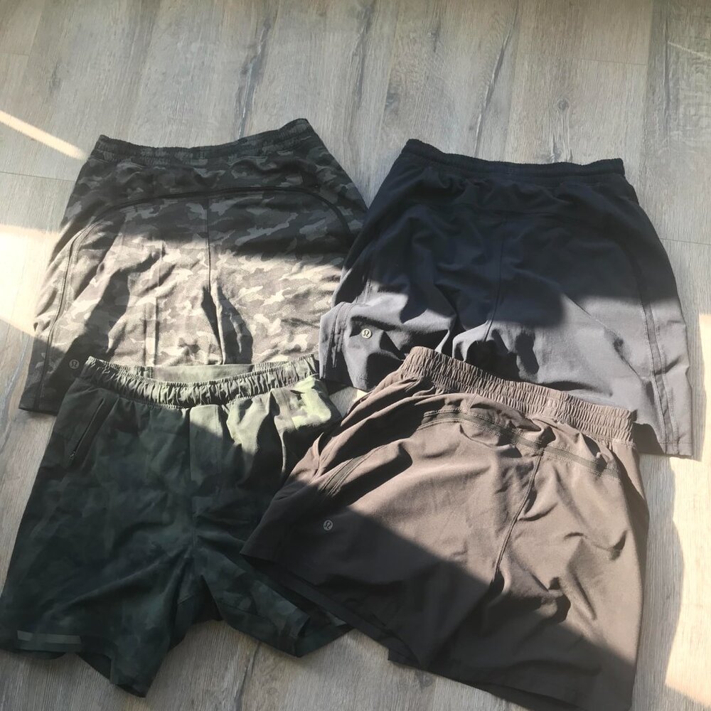 LULULEMON - MENS PACEBREAKER SHORTS - 4 PACK (Size Small)
